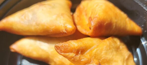 Crispy golden Kenyan samosas